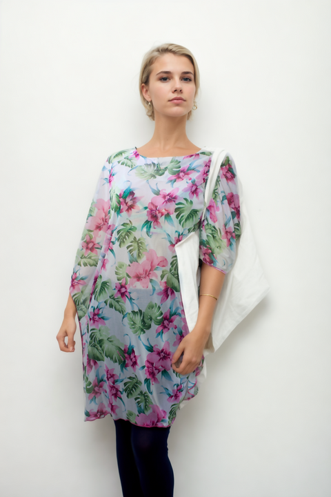 Net Floral Kaftan