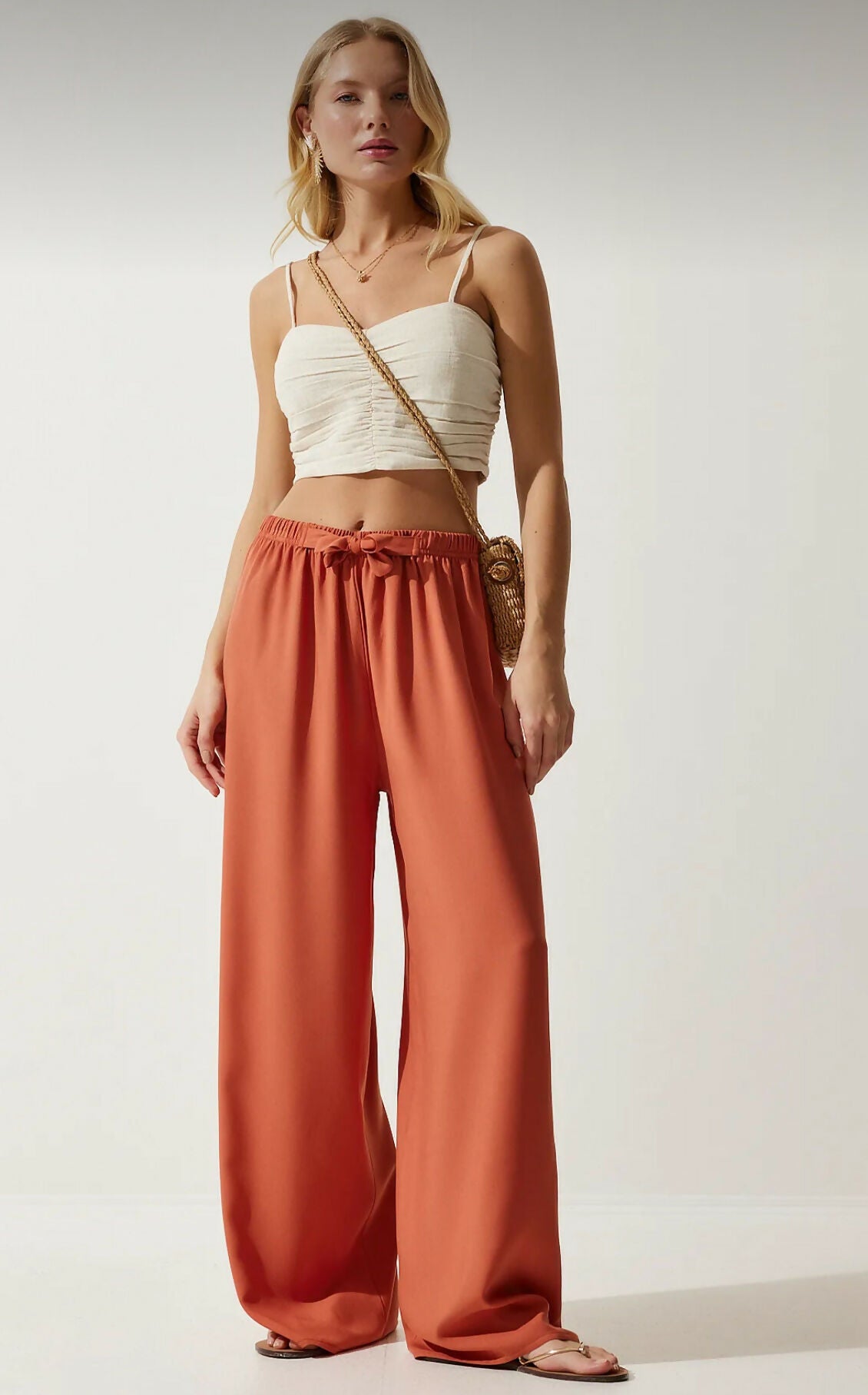 MY PEANUT Seyma Pants In Coral