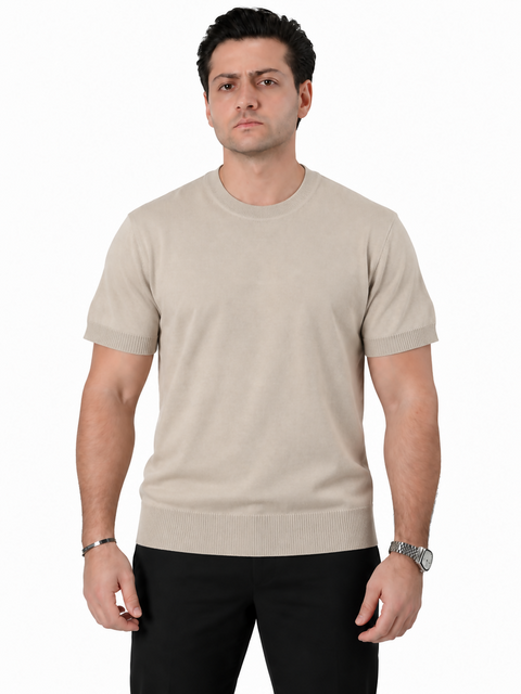 ANGELO KAHEL - CREW NECK KNITWEAR BEI - TV-4030