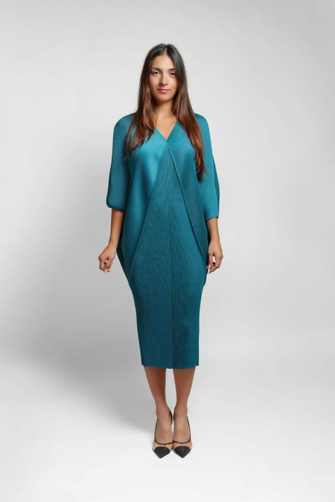 Women's Dress Blue Green