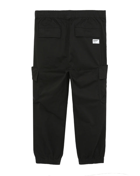 Cord Detail Cargo Pants in Black