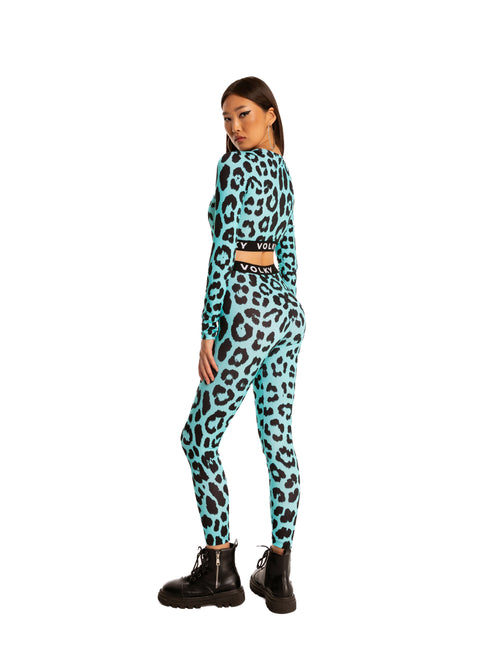 Leopard Sport Set in Blue