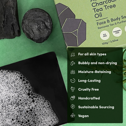 Activated Charcoal & Tea Tree Oil Soap