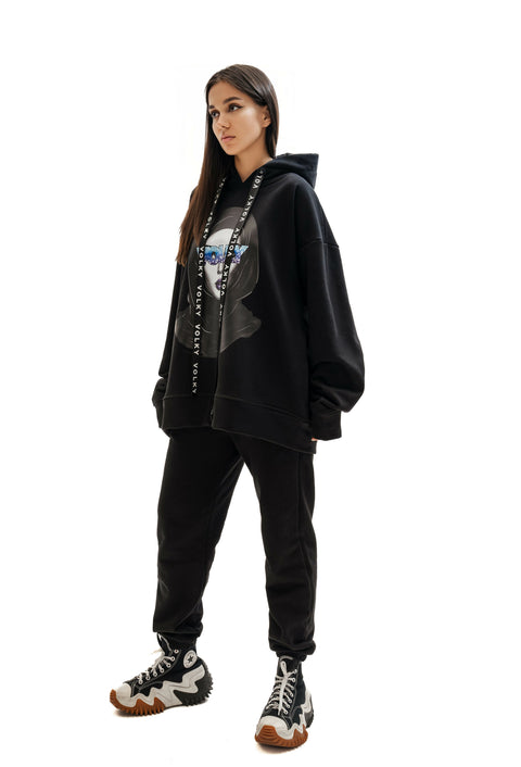 Woman Volky Hoodie in Black