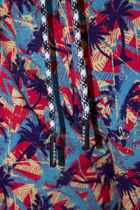 80s Palm Printed Shorts