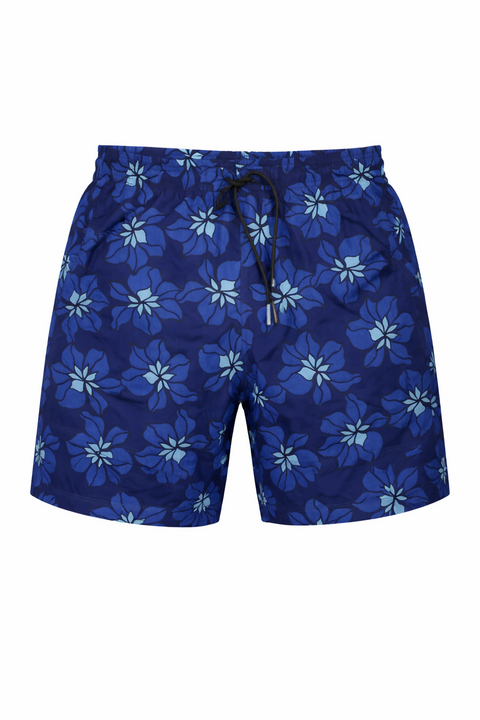 Blue Garden Printed Shorts