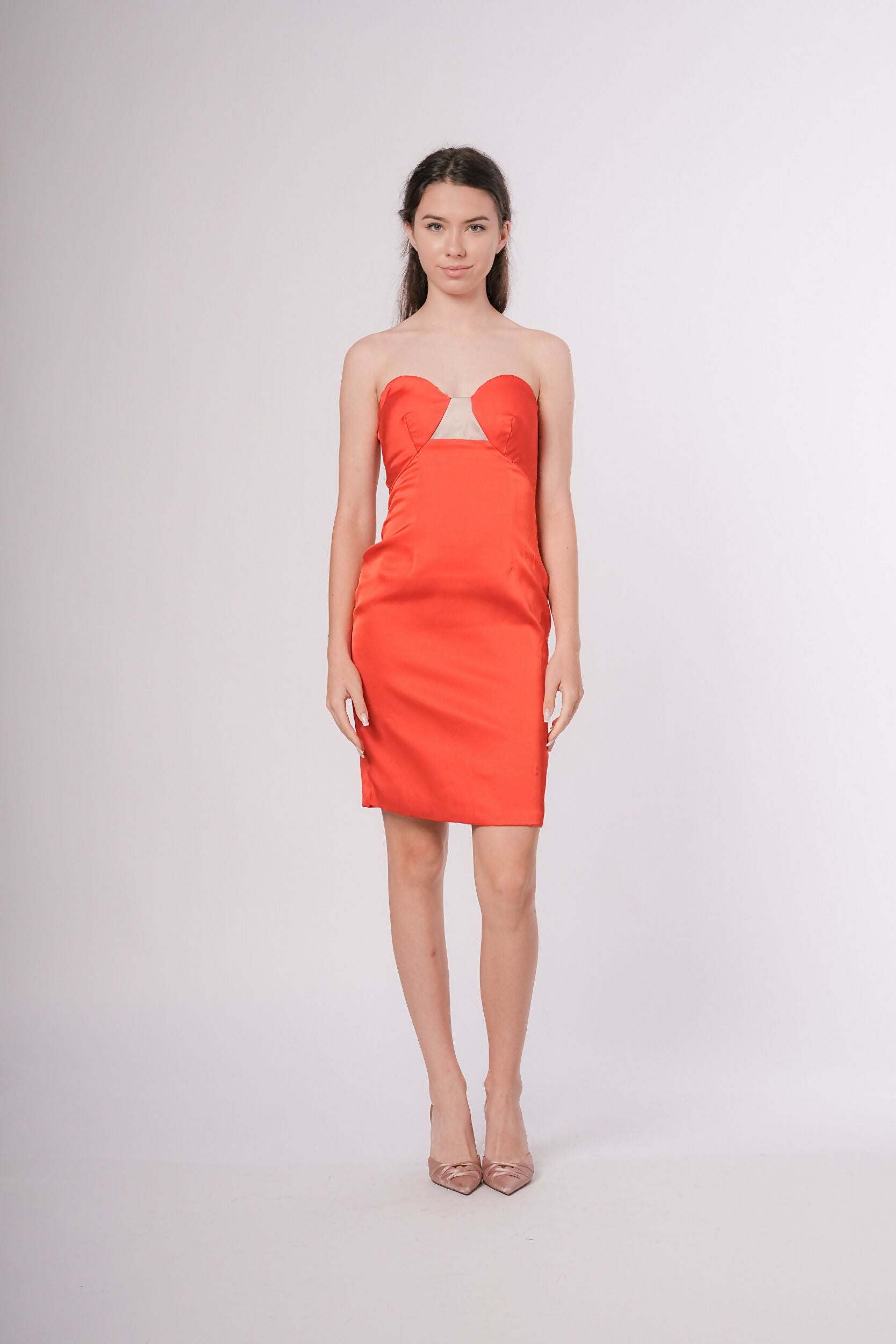 MY PEANUT Scarlet Strapless Cocktail Dress