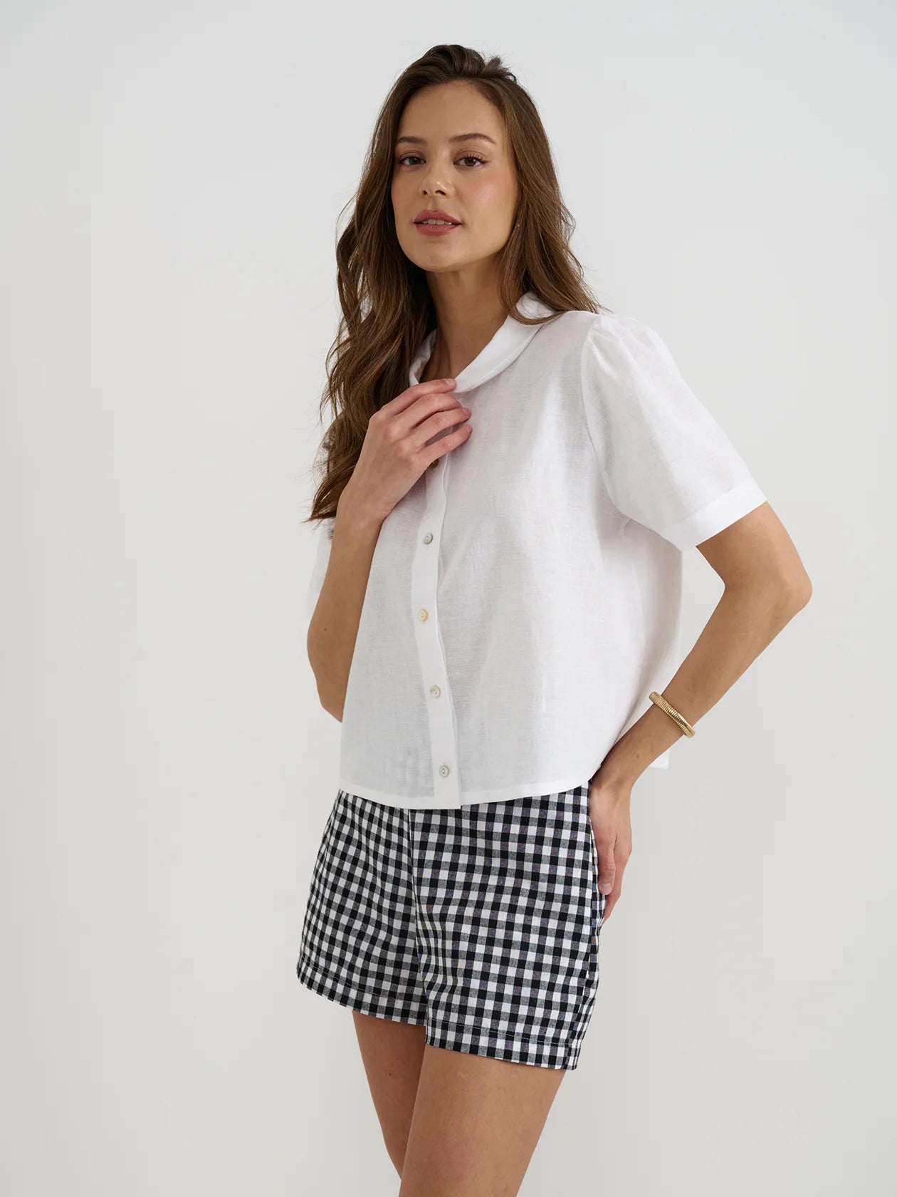 B&W Gingham Shorts