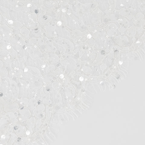 Adamaris White Peplum Suit with Sequins