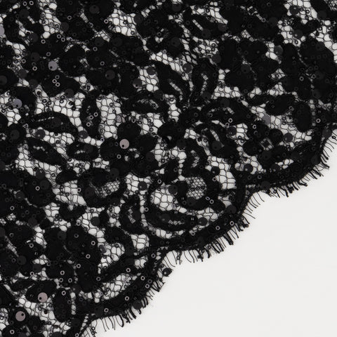Adamaris Black Peplum Suit with Sequins