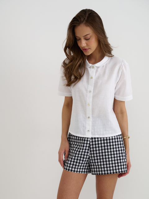B&W Gingham Shorts