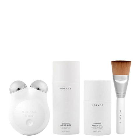 NUFACE MINI + Smart Petite Facial Toning Routine Set - White