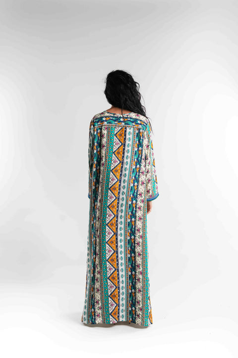 Multicolor Cotton Kaftan