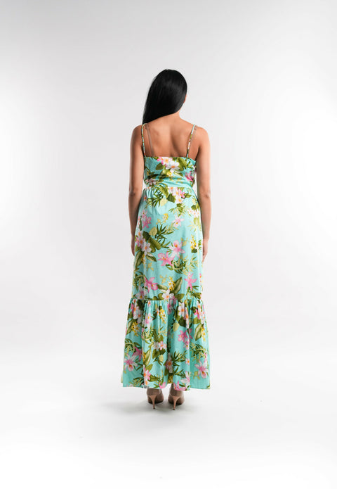 Tiffany Floral Cotton Maxi Dress