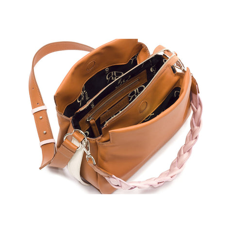 NATURAL LEATHER HANDBAG "JULES"