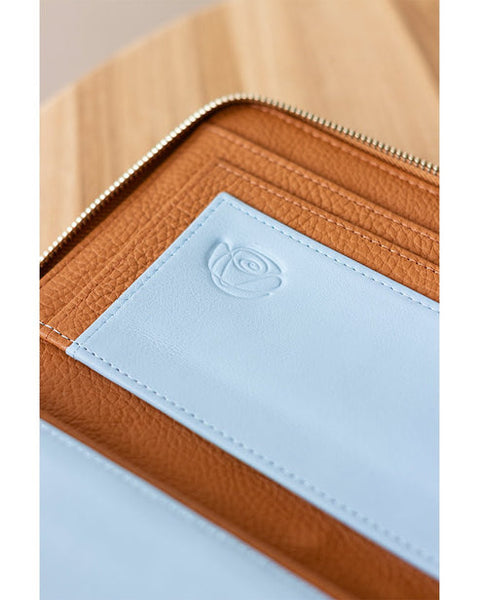 GINEVRA BROWN LEATHER DOCUMENT HOLDER