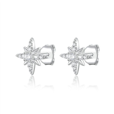 Stud earrings the Polar star