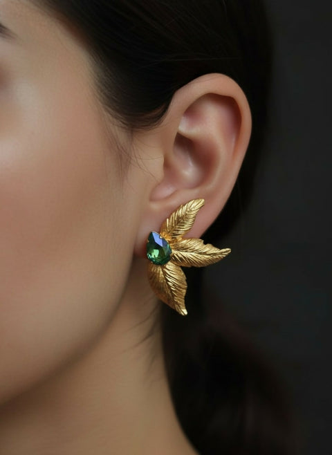 The Pandea Leaf Handmade Earrings