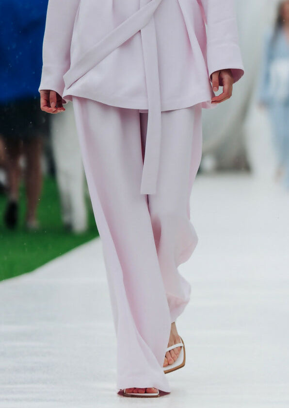 Viscose Trousers in Pink