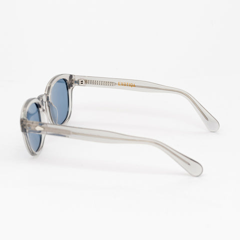 Sage Sunglasses | Clear Frames & Blue Lenses