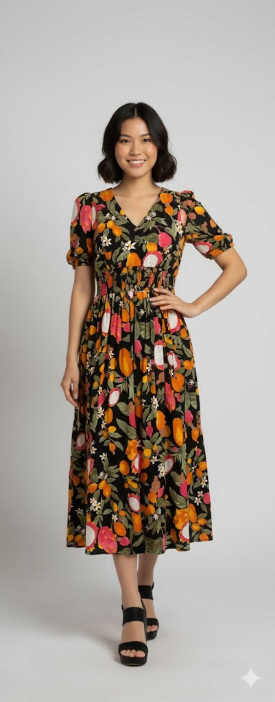 MY PEANUT Florance Black Dress