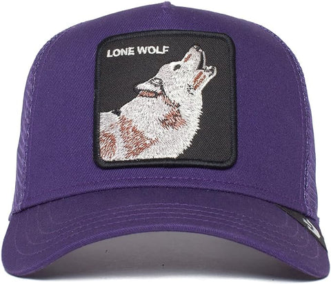 The Lone Wolf Trucker Hat Purple