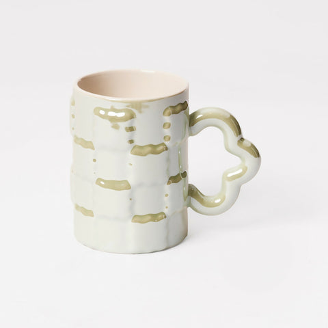 Green Mug With Star Handle