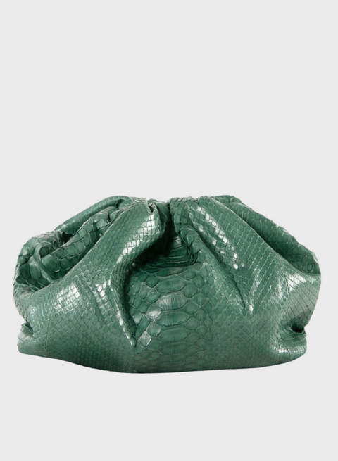 CECILEHOB Pouch Python Dark Green