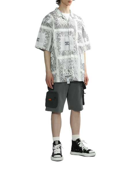 Relaxed Paisley Short Sleeve Shirt