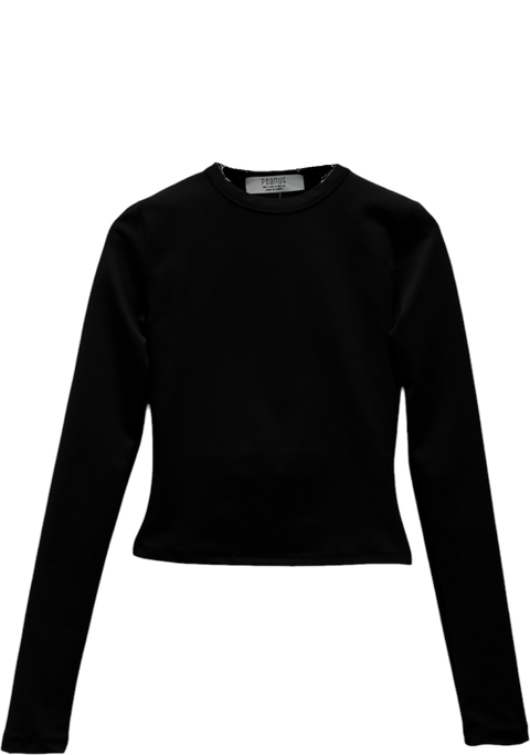 ALLISH SPANDEX TOP IN BLACK