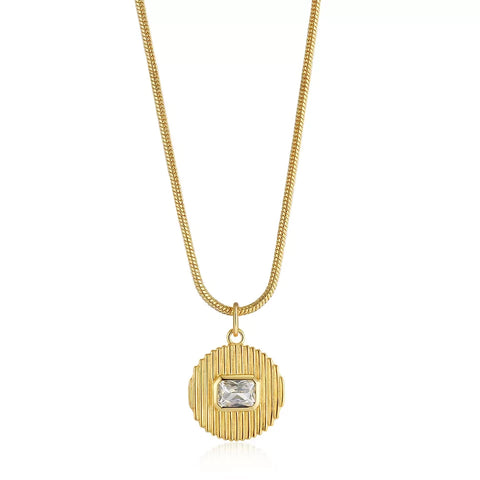 Le Signe Pendant Necklace- Gold