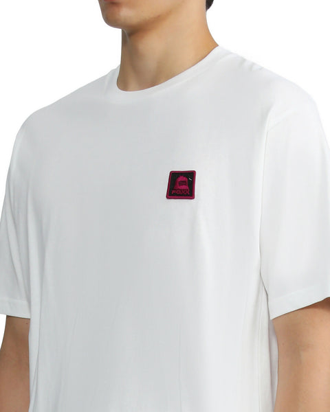 Back Logo White T-shirt in Cotton Jersey