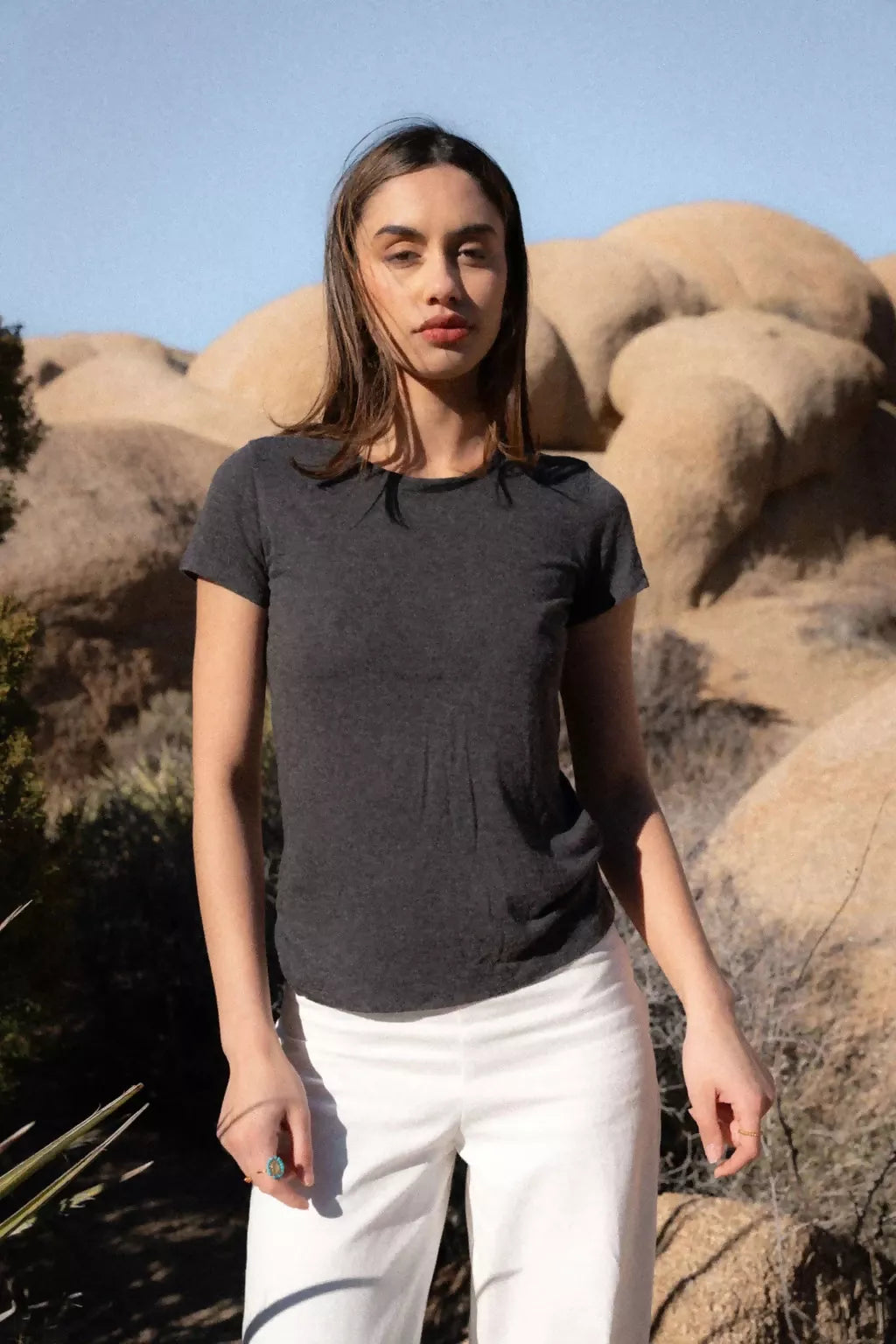 Kor Wool Blend T-shirt Grey