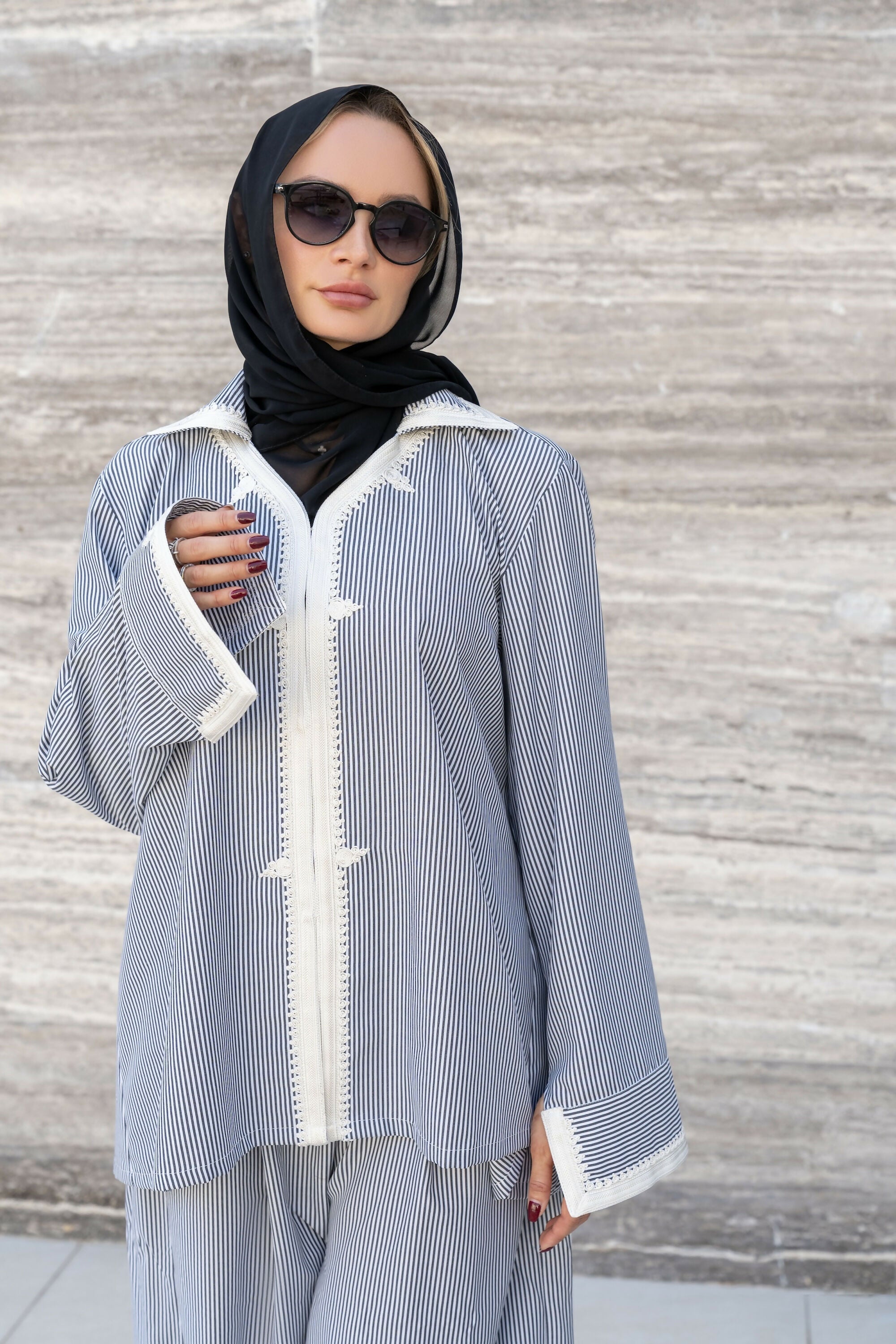 AMARA POPLIN BLACK-WHITE