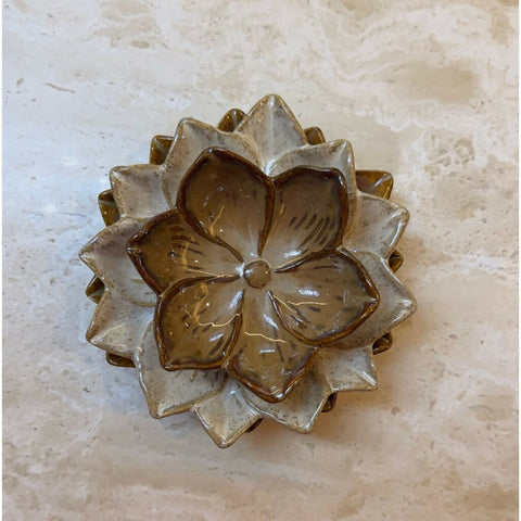 Camelia Midi Decorative Bowl in Beige