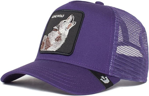 The Lone Wolf Trucker Hat Purple