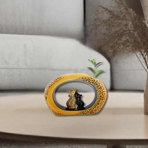 Leopard Love – Porcelain Cat Vase