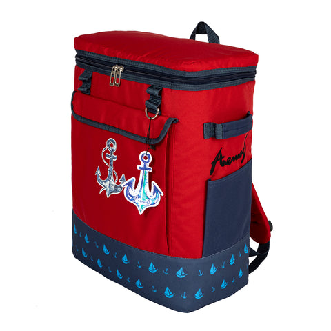 Anemoss Insulated Backpack, Soft Cooler Lunch Box, Waterproof, Large, Insulated Lunch Bag, Hot and Cold Food Transportation, Ideal For Office, School, Picnic, Camp Use, For Men and Women, 25 Qt
