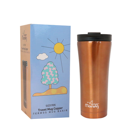 Any Morning SI231905 Travel Mug Copper 450 ml