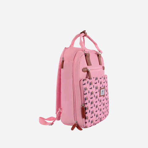 Biggdesign Cats Anti Theft and Waterproof Laptop Backpack, Pink