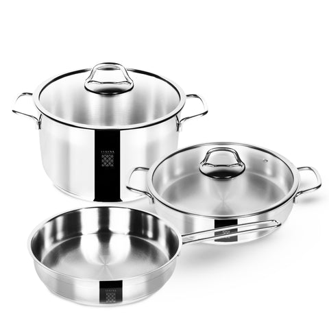 Serenk Modernist Stainless Steel 5 Pieces Cookware Set