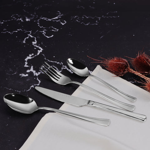 Silverware Set 24-Piece, Service for 6, Forks and Spoons Silverware Set, Mirror Polished, Stainless Steel Flatware Cutlery Set For Home Restaurant Hotel, Dinner Eating Utensils, Rust-Free