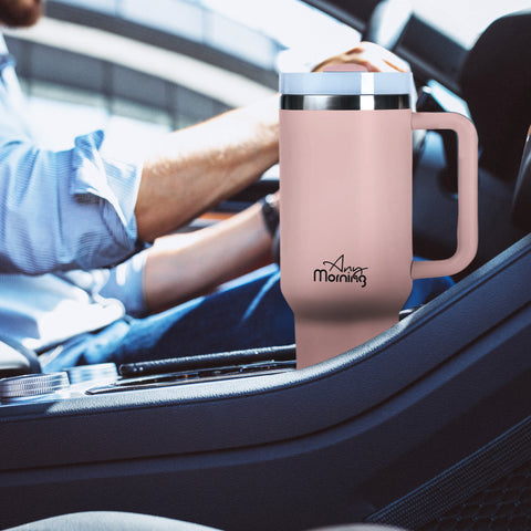 Any Morning Thermos Mug 1200ml, Double-Layer Stainless Steel, 9 Hours Hot, 12 Hours Cold