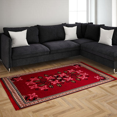 BiggHome Rug - 80x150 cm, Machine Washable, Durable, Modern Pattern for Living Room, SA25PY, 31.5 x 59.06 inches ,3.21 lbs. Made in Türkiye