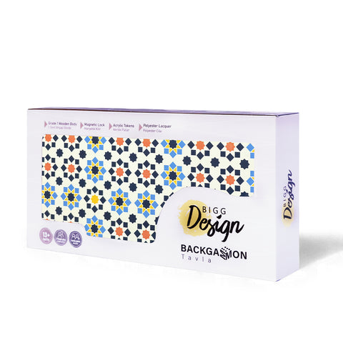 BiggDesign Backgammon Set with Dice and Checkers, MDF Body, Magnetic Lock, Durable Gloss Finish, Scratch-Proof Surface, Board Games for Gift – Made in Turkey
