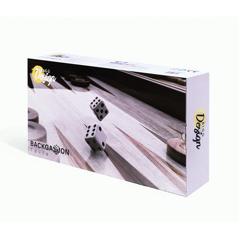 BiggDesign Backgammon Set with Dice and Checkers, MDF Body, Magnetic Lock, Durable Gloss Finish, Scratch-Proof Surface, Board Games for Gift – Made in Turkey