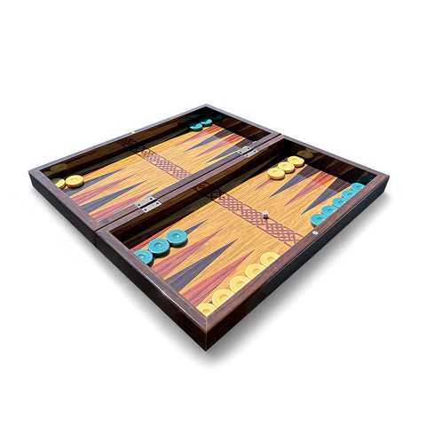 BiggDesign Backgammon Set with Dice and Checkers, MDF Body, Magnetic Lock, Durable Gloss Finish, Scratch-Proof Surface, Board Games for Gift – Made in Turkey