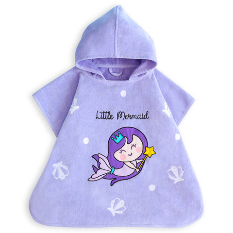 Milk&Moo Kids Poncho Little Mermaid 4-6 age