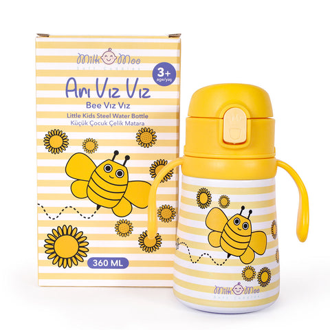 Milk&Moo Steel Kids Vacuum Flask Arı Vız Vız 360 ml