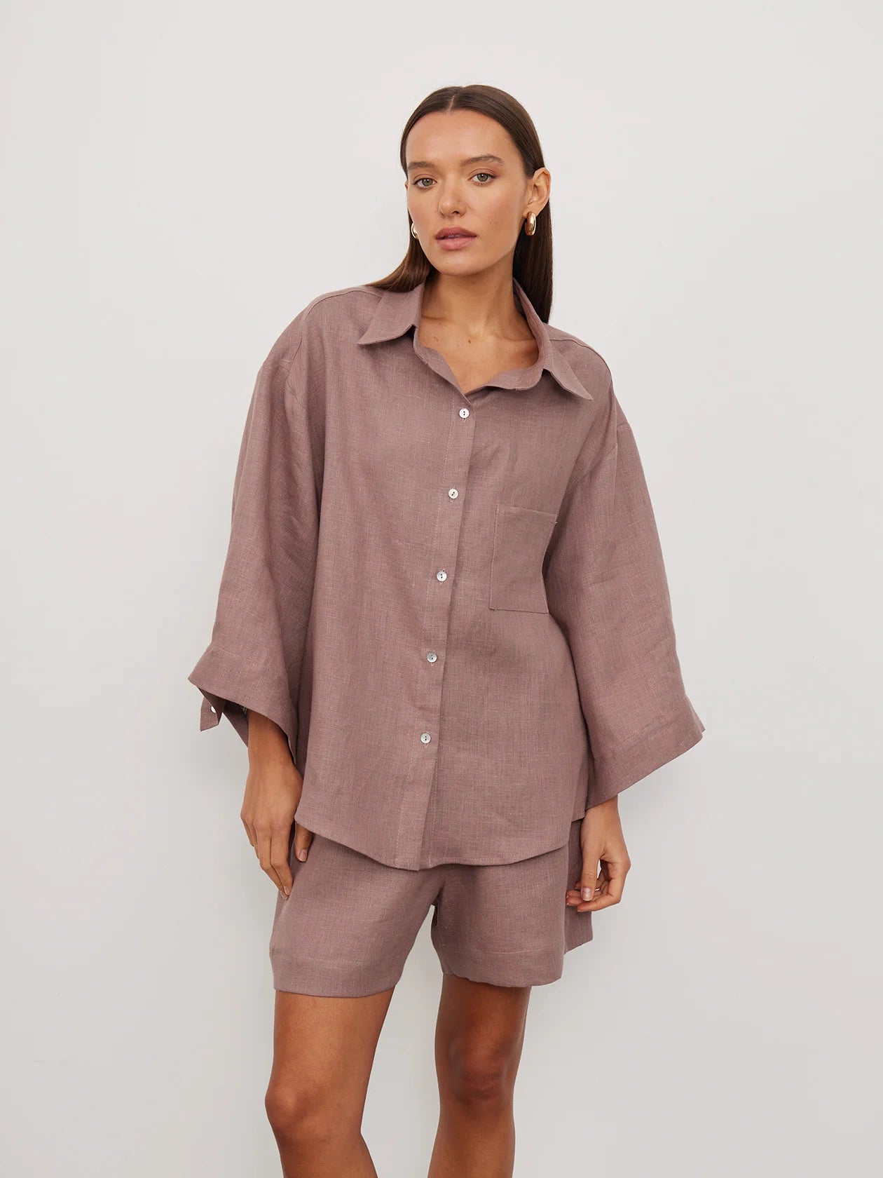 Oversized Linen Shirt